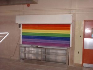 Rainbow Effect on Shutter