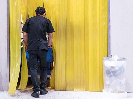 Industrial strip curtains